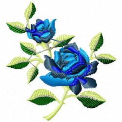 Flowers And Tree Embroidery Design 1